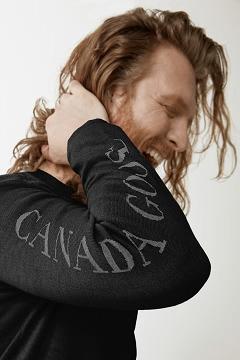 Ropa Canada Goose Hombre México - Welland Suéteres Negros QA3724956